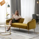 B2B  sofa  luxe  flanelle  pieds metallique  3 places   182 CM