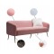B2B  sofa  luxe  flanelle  pieds metallique  3 places   180 CM
