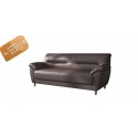 B2B sofa moderne en simili cuir  3 place  marron 180 CM