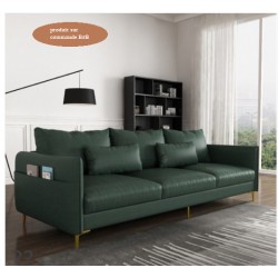 B2B canape style contemporain  simili  extra large  3 place 209 CM