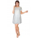 minirobe blanc casse manche court Z&I