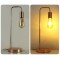 Lampe de table ampoule design E-27 2W LED metal rose gold