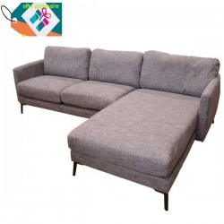 CANAPE D’ANGLE  GRIS  3  places   253 CM