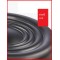 Tabouret a roulette rond capitonne noir