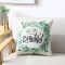 Housse coussin motif tropical   you are beautiful  fond blanc   40 CM  X 40 CM