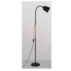 Lampadaire led  déco  arc flexible  noir et blanc  et  doré