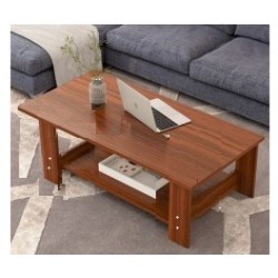 M06.20 Table basse rectangulaire 1M marron acajou