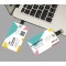 B2B Carte avec publicité personnalisée USB 8G