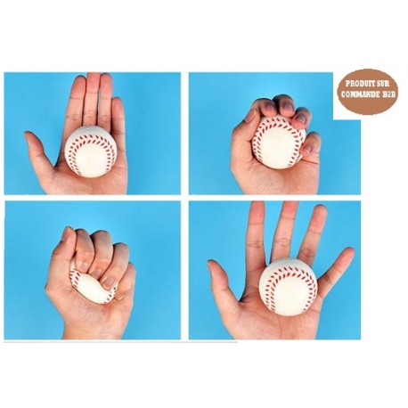 B2B  Balle Anti-Stress mousse 63mm P.U Grip Ball pour Publicité + Logo
