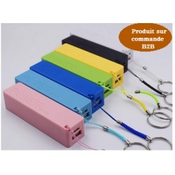 B2B  Power Bank porte-clés puissance 2600mAh plastique +LOGO