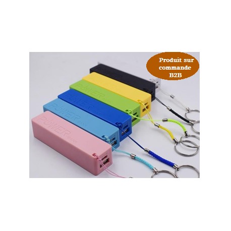 B2B  Power Bank porte-clés puissance 2600mAh plastique +LOGO