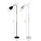 Lampadaire led  déco  arc flexible  noir et blanc  et  doré