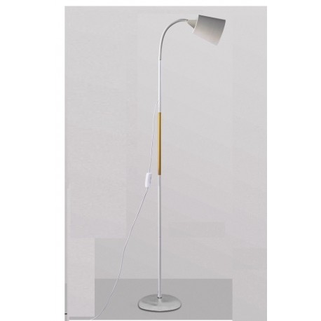 Lampadaire led  déco  arc flexible  noir et blanc  et  doré