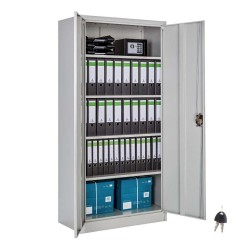 Armoire métallique  4 étagères  ou  4 porte  gris 180 CM