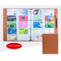B2B Livre de rangement de carte de visite avec feuillet mobile extérieur texture ecaillée 360/480/600/1000CARTES