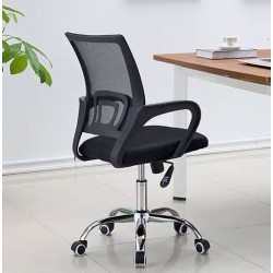 B2B Chaise de bureau  avec accoudoir et roulette    noir