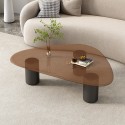 Table basse    goutte d'eau  style japonaise  basse  vitre