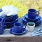 OP SET SERVICE DE TABLE 20 PCS BLEU DONNA AZUL