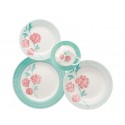 SET SERVICE DE TABLE 20 PCS    FLORAL PASTEL  DONNA BLOMM