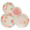 SET SERVICE  DE TABLE  20 PCS   A POIS PECHE  DONNA HOLAMBRA