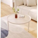 table ronde vitre  trepieds noir   verra