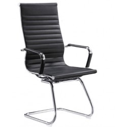chaise de bureau ultra luxe noir  simili cuir