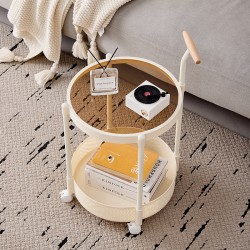 chariot cocktail  haute  gamme vitré  blanc