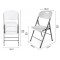 CHAISE VISITEUR PLIABLE BLANCHE