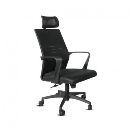 Chaise ergonomique haut-de-gamme noir