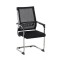 chaise visiteur  noir  pieds carré