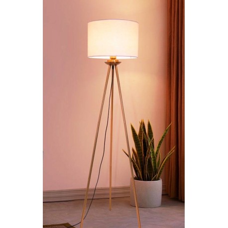Lampadaire trepieds  avec abat - jour classique