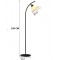 Lampadaire minimaliste   forme de pétale  blanc/noir