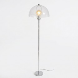 Lampadaire style retro abat - jour  transparente 150cm