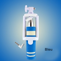 baton a selfie MINI MONOPOD bleu