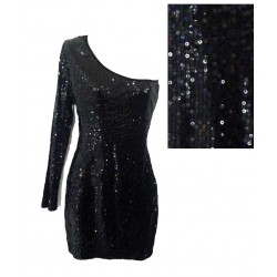 robe noir sequin F21