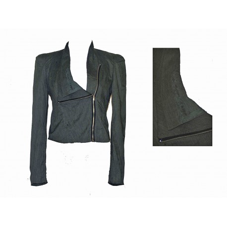 veste tuxedo gris vert