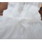 robe princesse mousseline voile blanc  unie