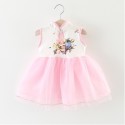 robe princesse chinoise blanc rose