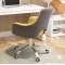 fauteuil de bureau a roulette vintage jaune