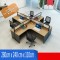 B2B table de bureau individuelle melamine sombre