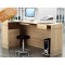 B2B table de bureau individuelle melamine sombre