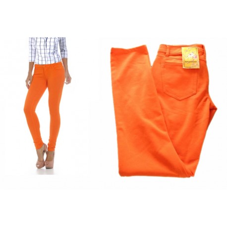 pantalon fluo orange LOVE STWEET