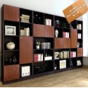 B2B meuble bibliotheque de bureau luxueux 4 modules