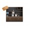 meuble bibliotheque de bureau luxueux 4 modules