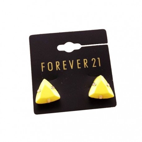 boucle plate triangle jaune F21