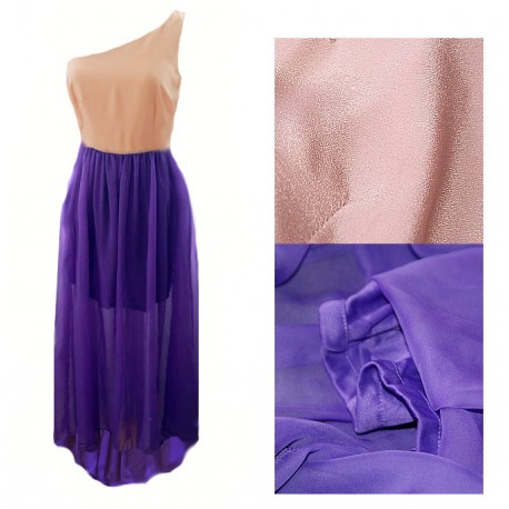 robe bicolore violet/rose F21