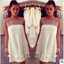 robe 2tons sm blanc et nude EBAY