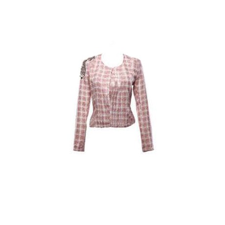 veste FRADIA carreau rose