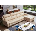 canape d'angle gauche convertible lounge cuir veritable  (3+angle)3,24M