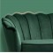 SOFA BAROQUE 3 PERSONNES VERT BOUTEILLE